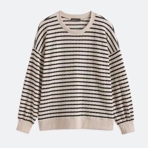 STACCATO Textured Stripe Knit Top - Size Medium